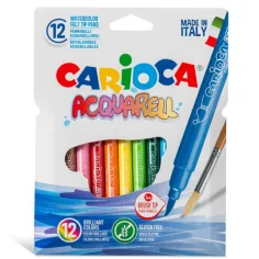 Маркер с четка 12бр - Carioca