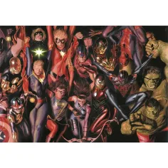 Marvel герои 1000бр. Компактна пъзел 70x50см - Clementoni изображение 2
