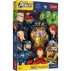 Marvel Отмъстителите 160бр. УФТ пъзел с постер - Trefl изображение 1