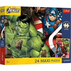 Marvel Отмъстителите отбор 24бр. Maxi пъзел - Trefl