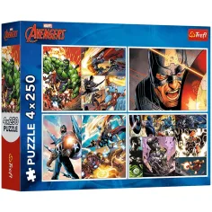 Marvel: Пъзел 4x250бр. - Trefl