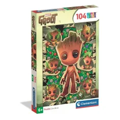 Marvel Пазл за суперцветове Groot 104 части - Clementoni