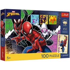 Marvel Спайдърмен Геройски паяк 100бр. пъзел - Trefl