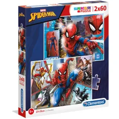 Marvel Спайдърмен Суперцветен 2 в 1 пъзел 2x60бр - Clementoni