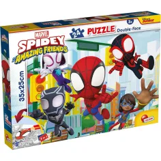 Marvel Spidey 2 в 1 24 части пъзел и оцветяване 35x25см - Lisciani