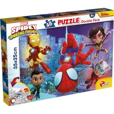 Marvel Spidey 2 в 1 48 части пъзел и оцветяване 35x25см - Lisciani