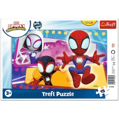 Marvel Spidey отбор на паяци 15бр. рамков пъзел - Trefl