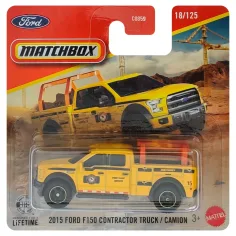Matchbox: 2015 Ford F-150 Contractor Truck жълто количка 1/64 - Mattel
