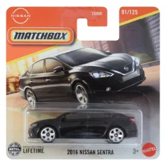 Matchbox: 2016 Nissan Sentra черен малък автомобил 1/64 - Mattel
