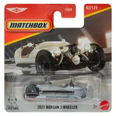 Matchbox: 2021 Morgan 3 Wheeler сребърен автомобил 1/64 - Mattel