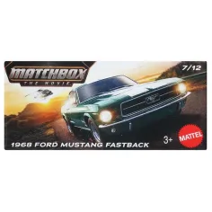 Matchbox A Film: 1968 Ford Mustang Fastback в картонена кутия количка 1/64 – Mattel