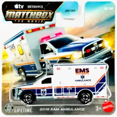 Matchbox A Film: 2019 RAM Ambulance количка 1/64 - Mattel изображение 1