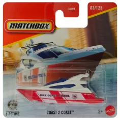 Matchbox: Coast 2 Coast патрулна лодка 1/64 - Mattel
