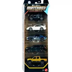 Matchbox Филм: Преследване на злодеи 5бр. комплект колички - Mattel