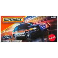 Matchbox: Ford Police Interceptor с картонена кутия 1/64 – Mattel