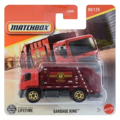 Matchbox: Garbage King червен мини автомобил 1/64 - Mattel