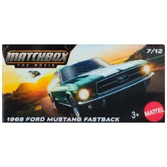 Matchbox: Картонена кутия 1968 Ford Mustang Fastback зелено количка 1/64 - Mattel