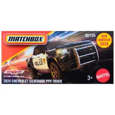 Matchbox: Картонена кутия 2024 Chevrolet Silverado PPV Truck малка кола 1/64 - Mattel