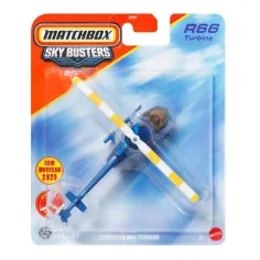 Matchbox Sky Busters: Robinson R66 Турбина модел на самолет 1/64 - Mattel