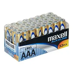 Maxell: Алкална тънка батерия 1.5V AAA LR03 32бр. в опаковка с фолио