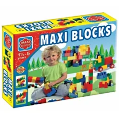 Maxi Blocks голям комплект строителни блокчета 56 бр. - D-Toys