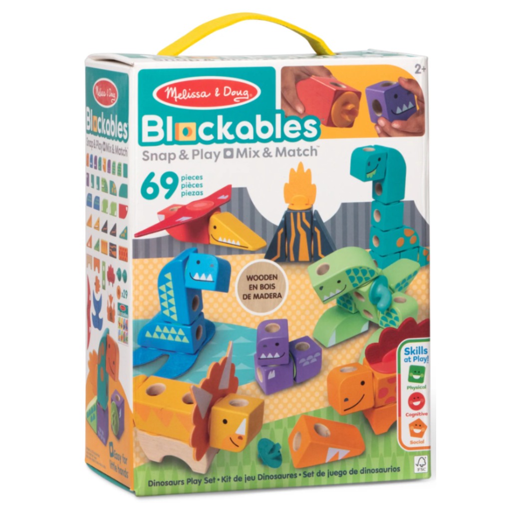 Melissa & Dough Blockables Диносавър строителен комплект 69 части