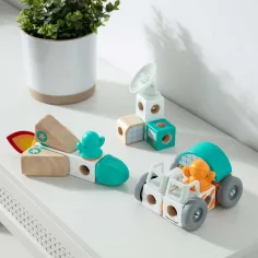 Melissa&Doug: Blockables - Дървен комплект за игра в космоса - Spin master изображение 3