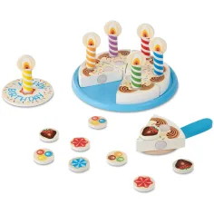 Melissa&Doug: Дървен комплект за игра с торта за рожден ден - Spin Master изображение 2