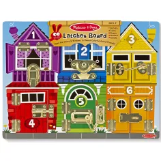 Melissa&Doug: Таблица за умения с ключалки и резета от дърво - Spin Master