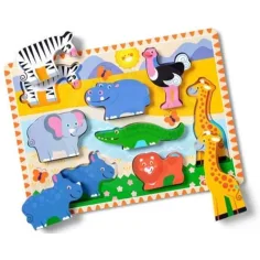 Melissa&Doug: Животински пъзел - Сафари - Spin Master
