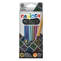 Металически комплект цветни моливи 12бр - Carioca