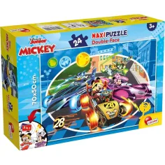 Мики Маус 2 в 1 макси 24бр. пъзел и оцветяване 70x50см - Lisciani