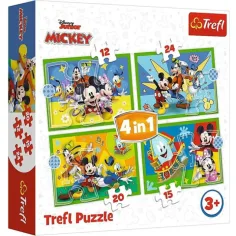 Мики Маус и приятелите му 4 в 1 пъзел - Trefl