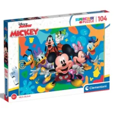 Мики Маус и приятелите му Supercolor 104 части пъзел - Clementoni