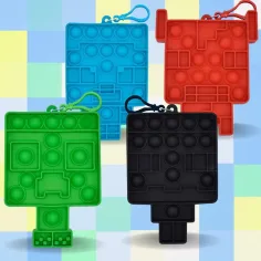Minecraft Bubblers Mini Pop-it изненада ключодържател 1бр изображение 2