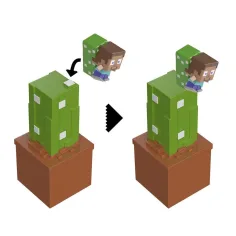 Minecraft Reveal минифигура в контейнер - Кактус - Mattel изображение 4