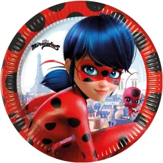 Miraculous: Сет с 8 броя чинии с Костенурка и Черен котарак 23 см