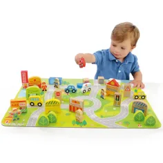 Molto: Nature City Bloks дървен конструктор 79 части изображение 4
