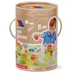Molto: Nature City Bloks дървен конструктор 79 части