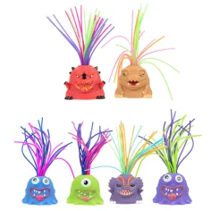 Monster Fun: Забавна фигура на чудовище с коса, която може да се разтяга в различни варианти 1бр