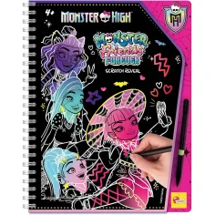 Monster High Friends Forever комплект за създаване на картини с драскане 44 страници - Lisciani