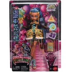 Monster High: Ужасно Сладък Рожден Ден – Cleo De Nile кукла с балон и подарък - Mattel