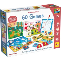 Montessori Бебе: Колекция от Играчки с 60бр игри за развитие на умения - Lisciani