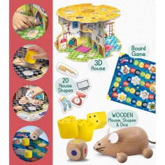 Montessori: Къщата на мишката - Играчка с мишка - Lisciani изображение 3