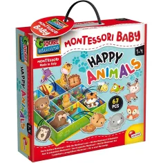 Montessori: Щастливи животни комплект от игри 67бр - Lisciani