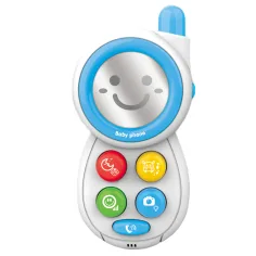 Music World: Синя бебешка телефон с светлина и звук изображение 2