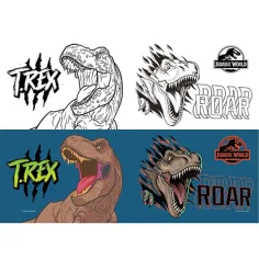 Must... Jurassic World тетрадка с линии и оцветяване 40 листа в два варианта изображение 3