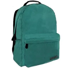 Must: Зелена Монохромна RipStop ученическа раница, раница 32x17x42cm