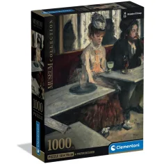Музейна колекция: Едгар Дега - В кафене 1000 части пъзел с постер - Clementoni