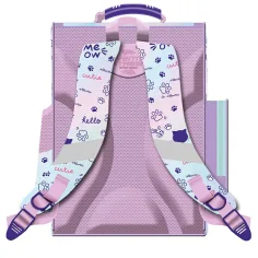 My Little Friend - Пастелна Кити котешка ергономична ученическа раница, раница 35,5x27,5x16cm изображение 2